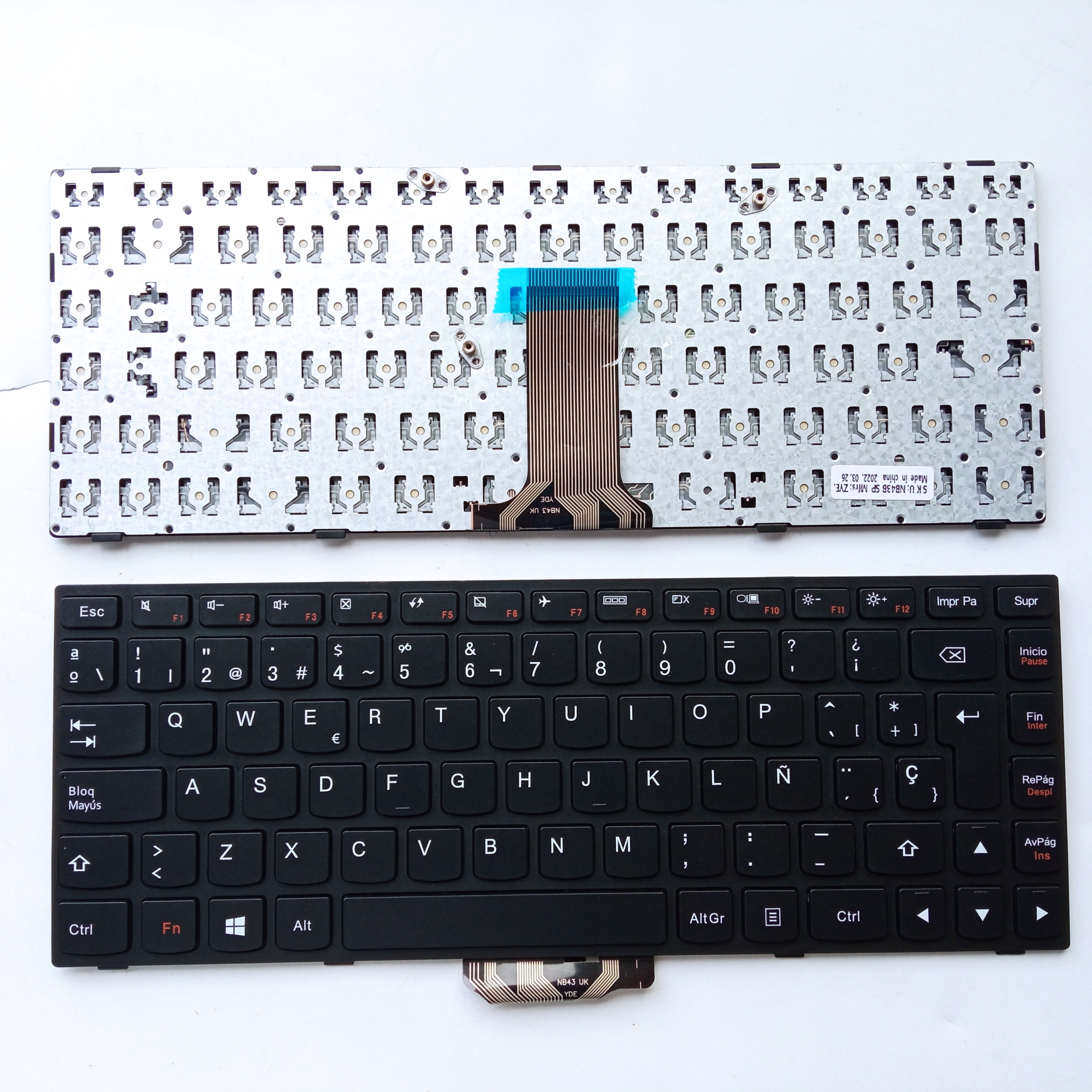 Picture of New Replacement Laptop Keyboard For LENOVO G40/G40-70/G40-30/B40-70/B40-30/Z40-70/300-14IBR BLACK FRAME BLACK (OEM) SP Layout